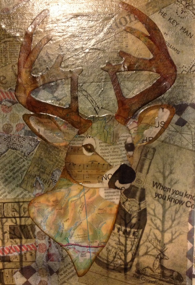 Stag mixed media