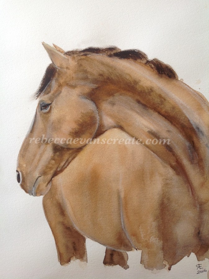 Horse watercolour