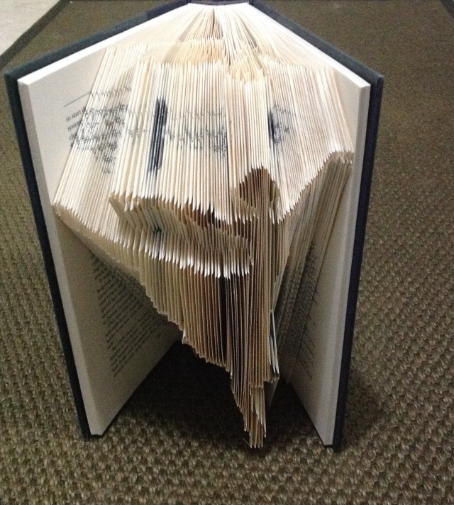 Ballerina book folding, photoshop created template