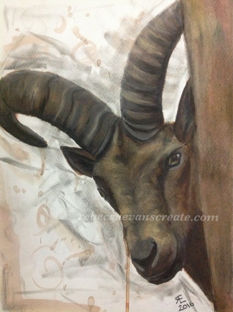 Goat painting