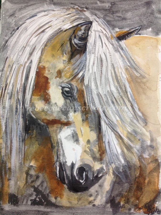 Pony watercolour