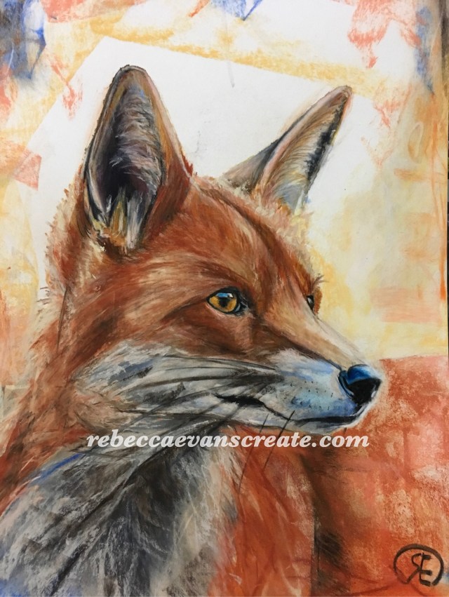 ‘Vision’ watercolour and pastel on 30x40cm pastel mat board 170lb