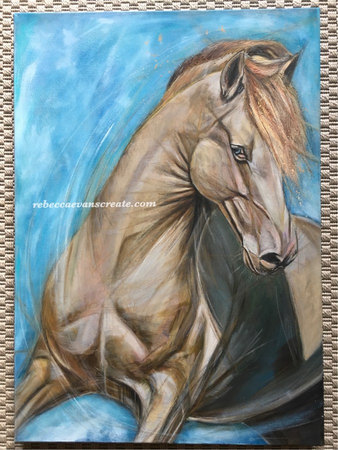 ‘Wild blue yonder’ oil on canvas